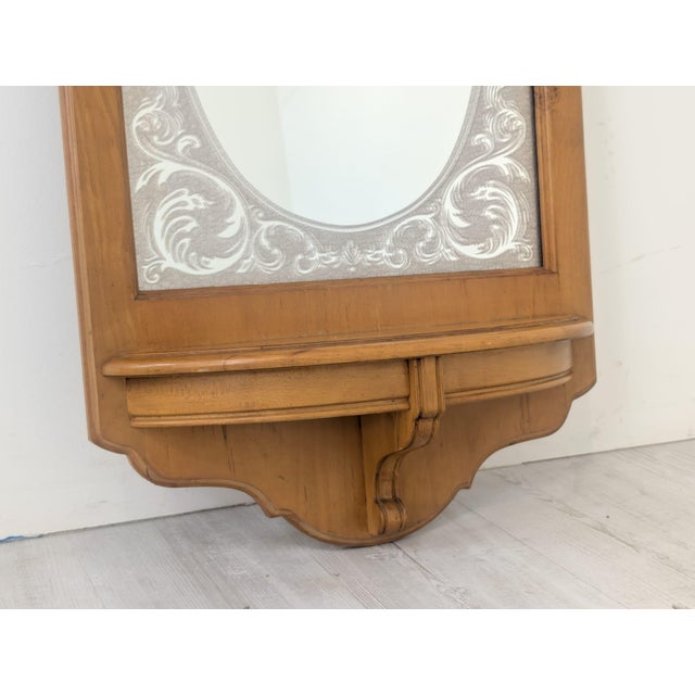 Vintage Mirror with Hangers and Shelf, 1965 For Sale - Image 9 of 13