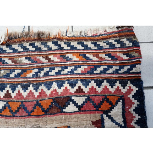 1930s, Handmade Antique Persian Ardabil Kilim Rug 4.5' X 6.5' For Sale - Image 9 of 16