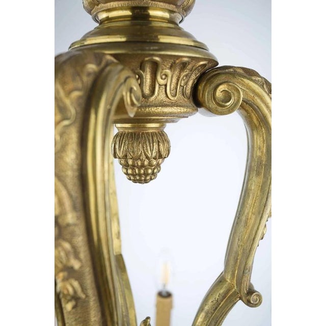 Nine-arm mazarin chandelier made of gilded bronze. Top quality, which was produced for luxury mansions and residences....
