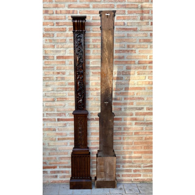 Antique Carved Oak Panels, Set of 2 For Sale - Image 14 of 18