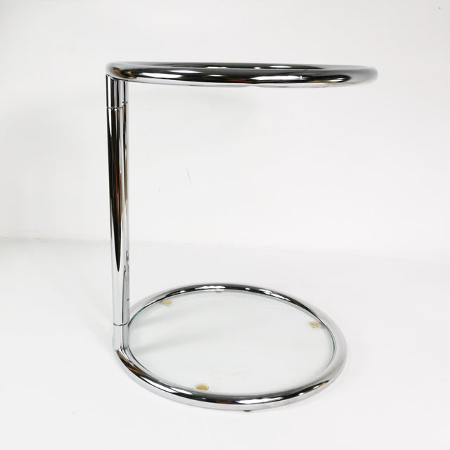 Contemporary German Bauhaus Side Table in the style of Eileen Gray, 1980s For Sale - Image 3 of 14