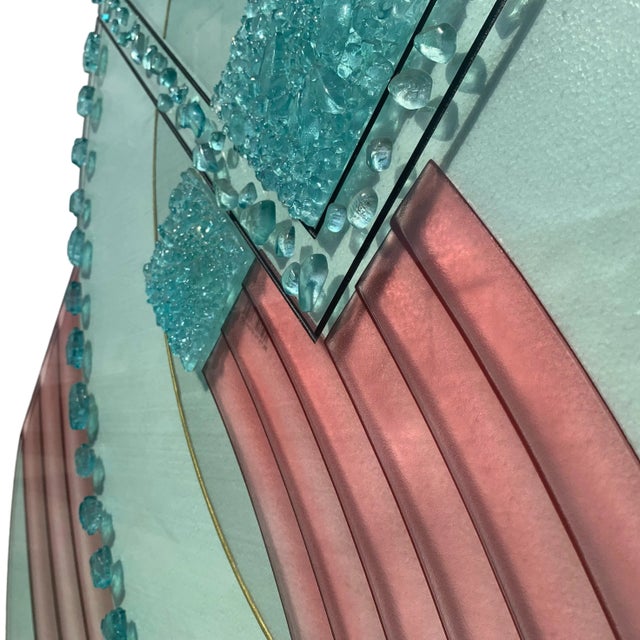 Metal 1990s Giz Studio Massive Art Deco Glass Floor Sculpture For Sale - Image 7 of 11