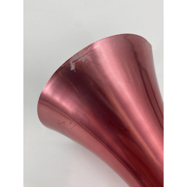 Vintage German Wall Lamp with Metallic Pink Screen, 1950 For Sale - Image 9 of 10
