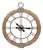 Beaded Wood Wall Clock with Metal Face 30"H For Sale