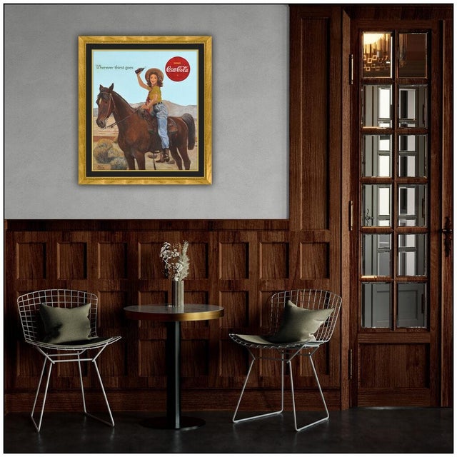 Message us to inquire about custom framing options! (Included for free with every purchase) The artwork here, "Coca Cola -...
