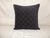 Art Deco Black Check-Pattern Square Decorative Pillow From Portugal For Sale - Image 3 of 5
