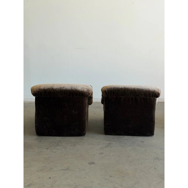 1980s Scoop Lounge Chair and Ottoman For Sale In Los Angeles - Image 6 of 14
