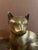 Large vintage brass cat. Great accent for any built-in bookcase, mantle, coffee table, or dresser. Heavy brass. Unique...