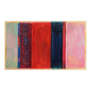 'Abstract in Coral and Jade' by Robert Inman, 1981, Chouinard Institute, Los Angeles County Museum of Art, Mgm Studios, Osaka