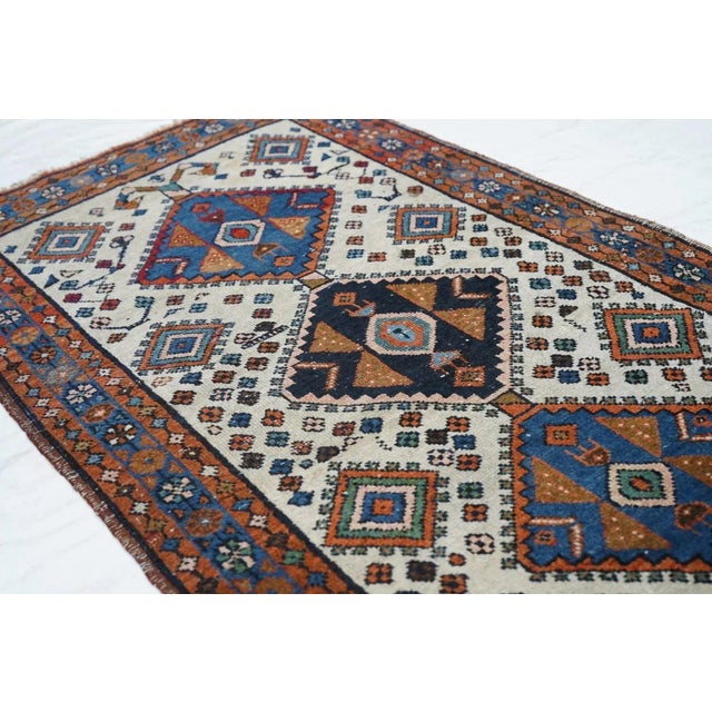 Vintage Persian Rug 2'6'' x 4'6'' For Sale - Image 11 of 12