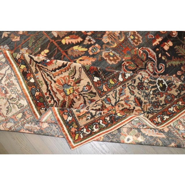 Textile Antique Bakhtiari Persian Rug - 8'8" x 13'7" For Sale - Image 7 of 10