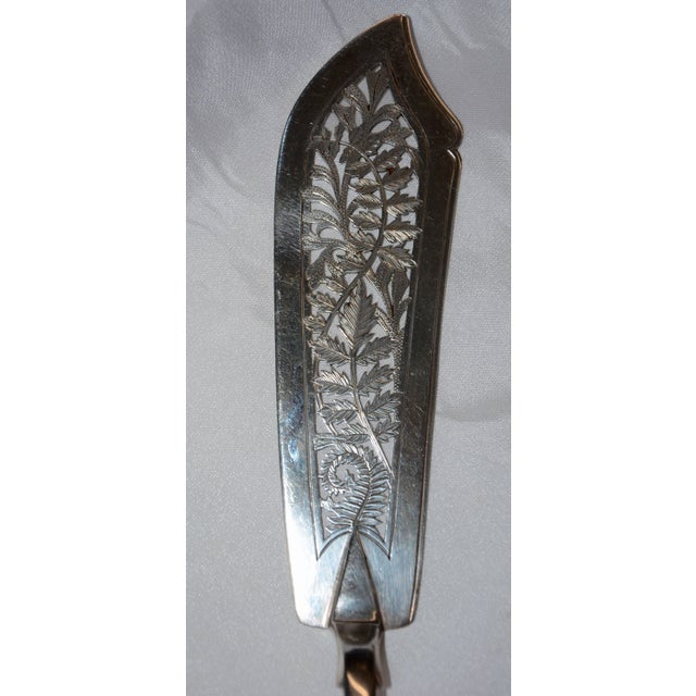 George Angell Sterling Silver Fish Set in Case, Circa 1875, London For Sale - Image 9 of 12