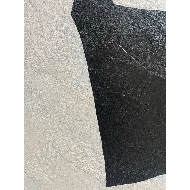 Contemporary 2024 "Ghiaccio" Abstract Minimalist Painting on Canvas by Artist r.k. Red For Sale - Image 3 of 4