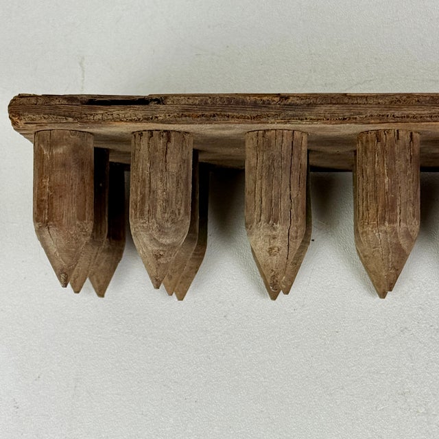 American Antique 24 Count Wooden Multi Seed Tray Dibber (Seed Piercer) For Sale - Image 3 of 6