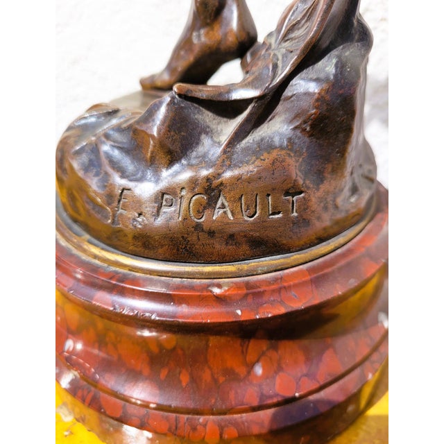 Black Emile Picault, Victoria, Bronze Sculpture, Late 19th Century For Sale - Image 8 of 18