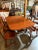 1950s Dining Set – Drop-Leaf Table, 6 Chairs For Sale - Image 9 of 12