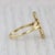 Mid 20th Century Mid 20th Century Italian Vibrant Blue Enamel Diamond Ring 18k Yellow Gold Size 6.75 For Sale - Image 5 of 7