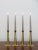 Set of four Scandinavian candle holders designed by Hans Bolling and produced by Torben Orskov in Denmark in the 1950s,...