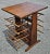 Vintage Farmhouse Pine Turned Spindle Magazine Record Rack Holder and end table by Bucciarelli. Hand made and utilizing...