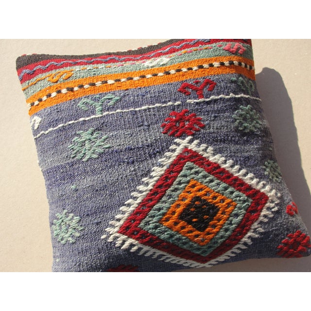 Art Deco Kilim Rug Pillow Cover For Sale - Image 3 of 10