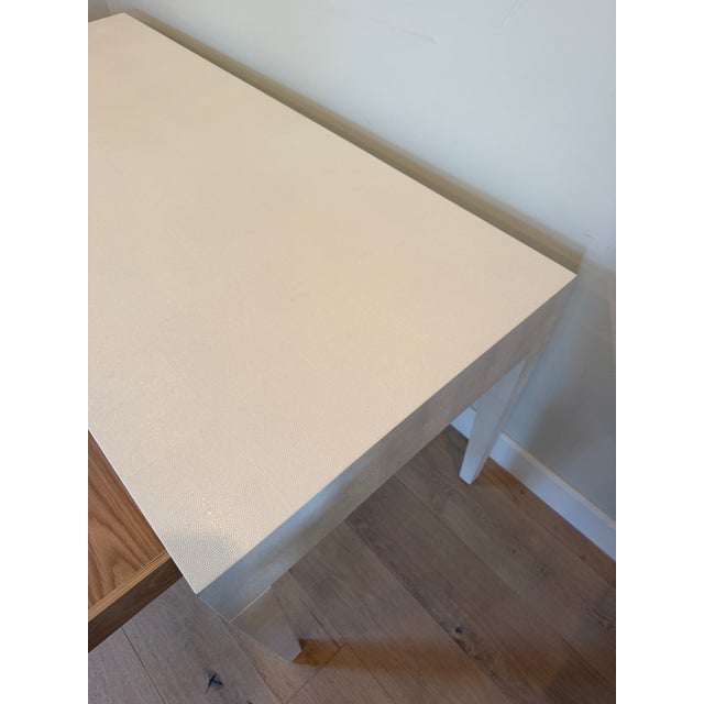 Made Goods Sorin 3 Drawer Desk (Pristine Faux Shagreen) For Sale - Image 13 of 16
