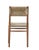 Farmhouse Matthew Izzo Home Brutus Elm Wood and Knit Raffia Dining Chair For Sale - Image 3 of 4