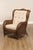 Ethan Allen Ethan Allen Victorian Style Wicker Wing Chair and Ottoman For Sale - Image 4 of 12