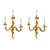 Metal Gilt Bronze Three-Light Wall Sconces by Maison Baguès, Set of 2 For Sale - Image 7 of 7
