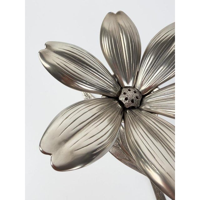 1970s Mid-Century Italian Chrome Flower Cocktail Ashtrays, 1960s, Set of 6 For Sale - Image 5 of 18