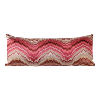 Custom Missoni Attributed Lumbar Pillow with Scalamandre Upholstery For Sale
