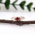 Red Ruby Ring with Earth Mined Diamonds in Solid 14k Yellow Gold Oval For Sale - Image 4 of 7