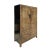 Chinese Chinese Distressed Sorrell Brown Graphic Tv Dressing Storage Cabinet For Sale - Image 3 of 7