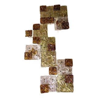 Wall Light Panel by Toni Zuccheri for Venini, 1960 For Sale