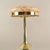 Art Deco Brass Table Lamp with Colored Marbled Glass Shade, Vienna, 1930s For Sale - Image 4 of 12