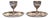 Silver-Plated Egg Cups with Underplates, 1950s, Set of 2 For Sale