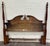 Vintage Queen or Full Size Convertible Chippendale Style Poster Headboard For Sale - Image 11 of 12