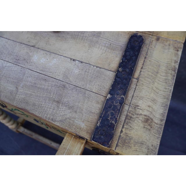 1920s Original Monterey Straw Ivory Desk (Early Brand) For Sale - Image 14 of 15