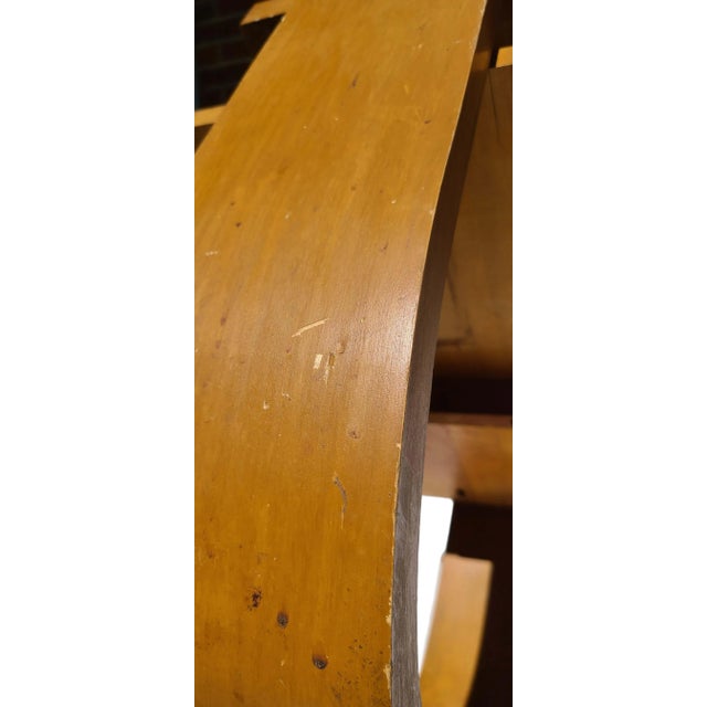 1930s Gilbert Rohde for Brown Saltman Art Deco U-Shape Occasional End Table W/Original Finish, Attributed For Sale - Image 9 of 11