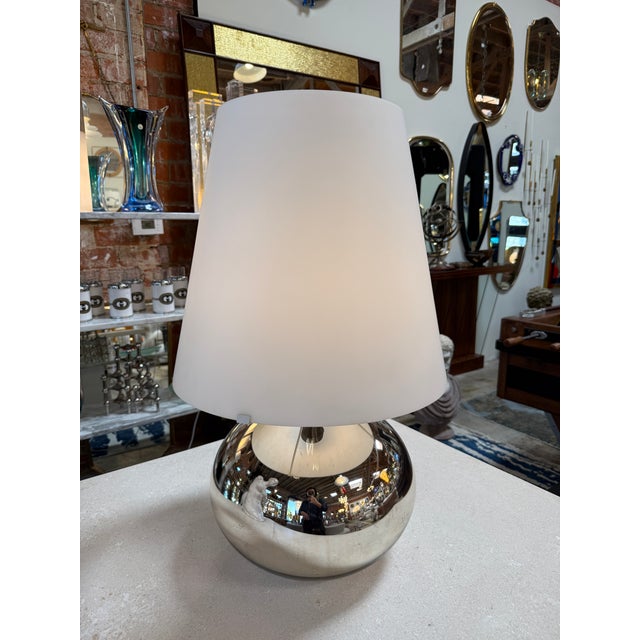 Chrome "Cindy" Table Lamp Attributed to Ferruci Laviani for Kartell, Italy, Circa 1970s For Sale - Image 8 of 9