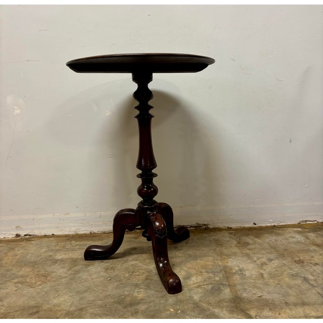 English Antique English Mahogany Wine Table For Sale - Image 3 of 6
