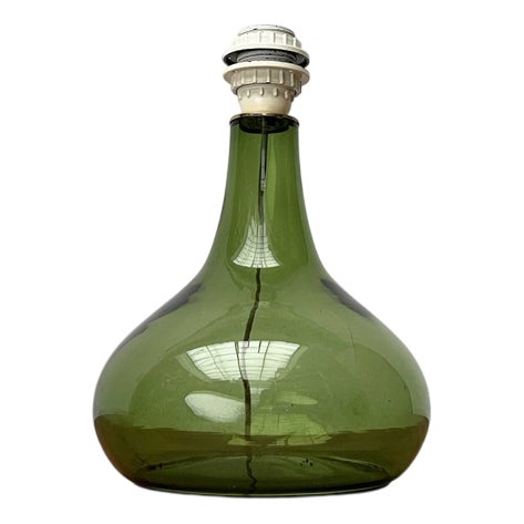 Mid-Century Danish Glass Table Lamp from Holmegaard, 1960s For Sale