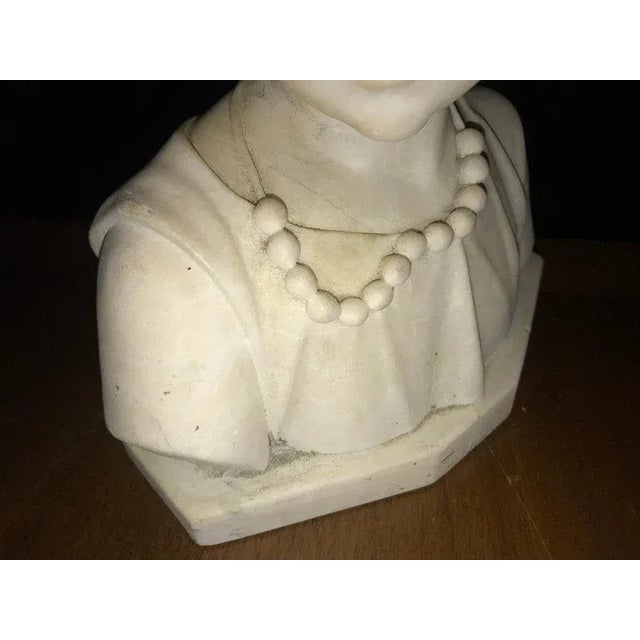 Signed 19th Century Marble Miniature Bust of a Young Girl Signed on Reverse For Sale In New York - Image 6 of 13