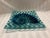 Late 20th Century Late 20th Century Fused Art Glass Decorative Square Bowl With Nautilus Motif For Sale - Image 5 of 8