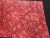 French Vintage Pink and Red French Floral Linen Fabric Panel #1 For Sale - Image 3 of 6