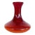 Late 20th Century Tall Amberina Crackle Glass Vase Attributed to Blenko Glass For Sale