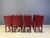 Red Leather Dining Chairs from Roche Bobois, France, 1980s, Set of 8 For Sale - Image 12 of 15