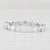 White 0.94ctw Diamond Eternity Band 14k White Gold Wedding Ring Size 6.25 Stackable For Sale - Image 8 of 9
