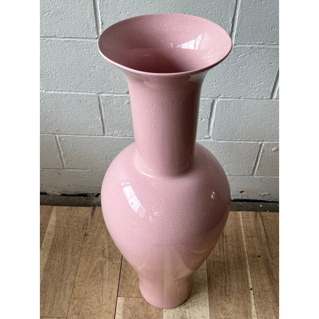 Jaru Crackle Glaze Floor Vase, Ceramic, Post-Modern Style, Usa, 1980s For Sale In New York - Image 6 of 7