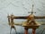 Wood Franklin Mint 150th Anniversary Gold Rush Brass Balance Scale With Marble Base & Weights For Sale - Image 7 of 12