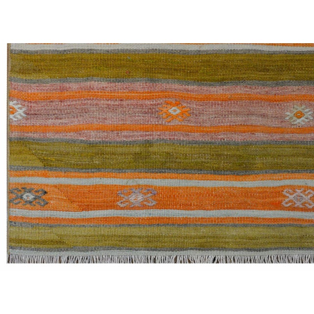 Textile Early 20th Century Konya Kilim Runner For Sale - Image 7 of 9